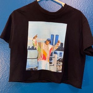 Notorious B.I.G Black Crop Top